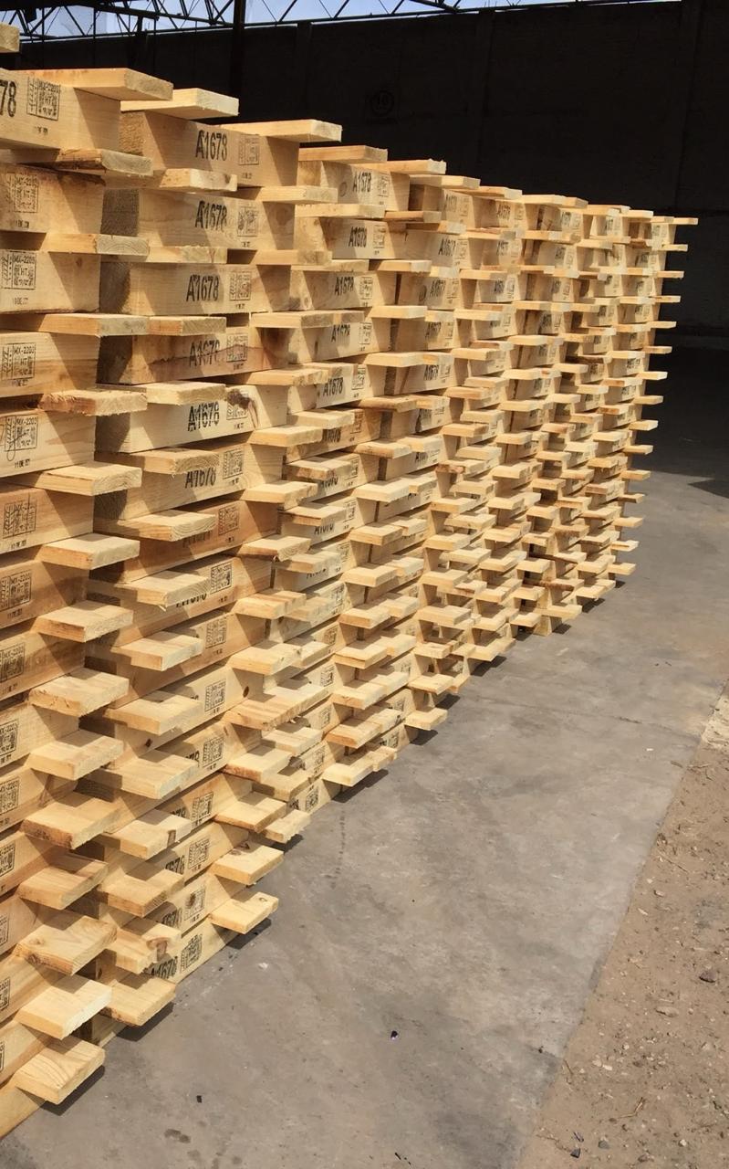 Tarimas industriales en bodega
